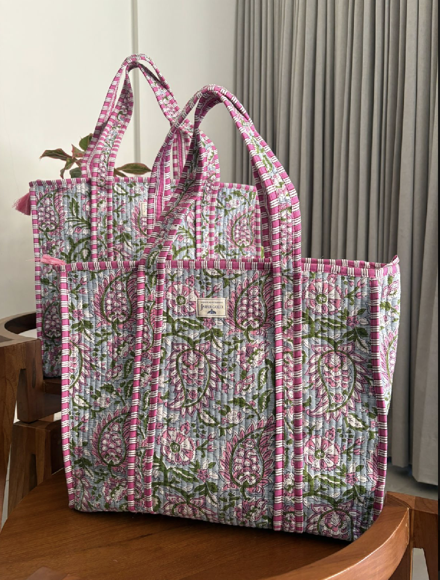 Jaipur Blockprint Rani Tote Bag