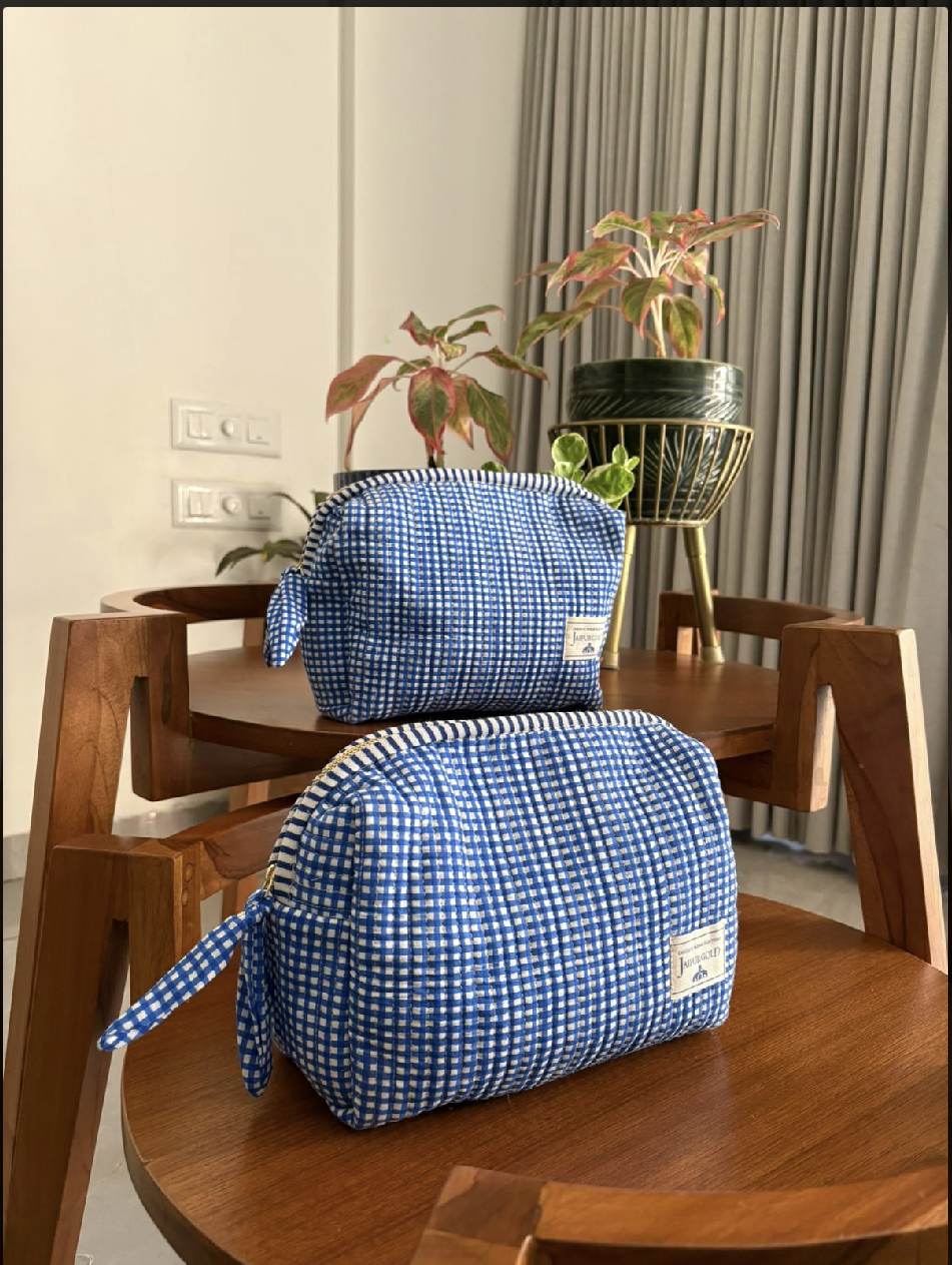 Checkers Vanity  Pouch