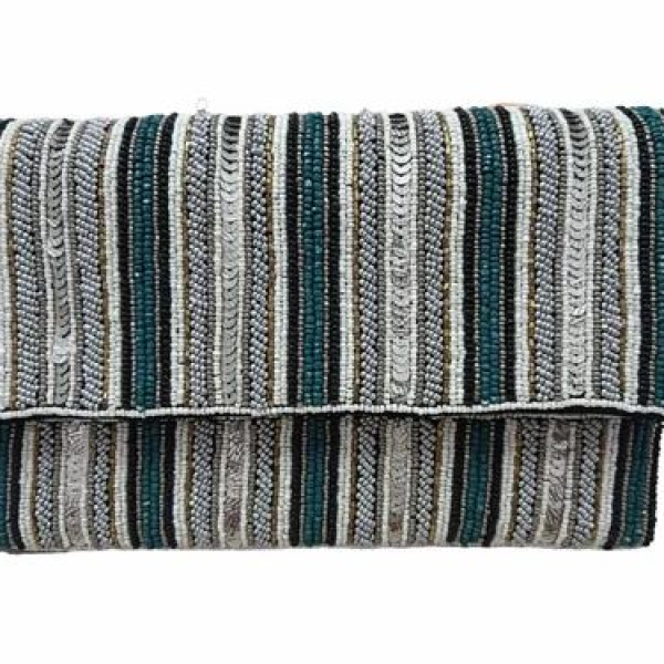 Stripe Clutch