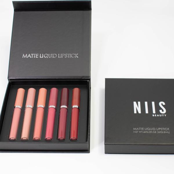 NIIS Beauty 6 Colour Matte Liquid Lipstick Set 03