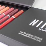 NIIS Beauty 6 Colour Matte Liquid Lipstick Set 01