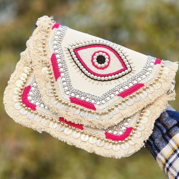 Festive Embroidered Clutch